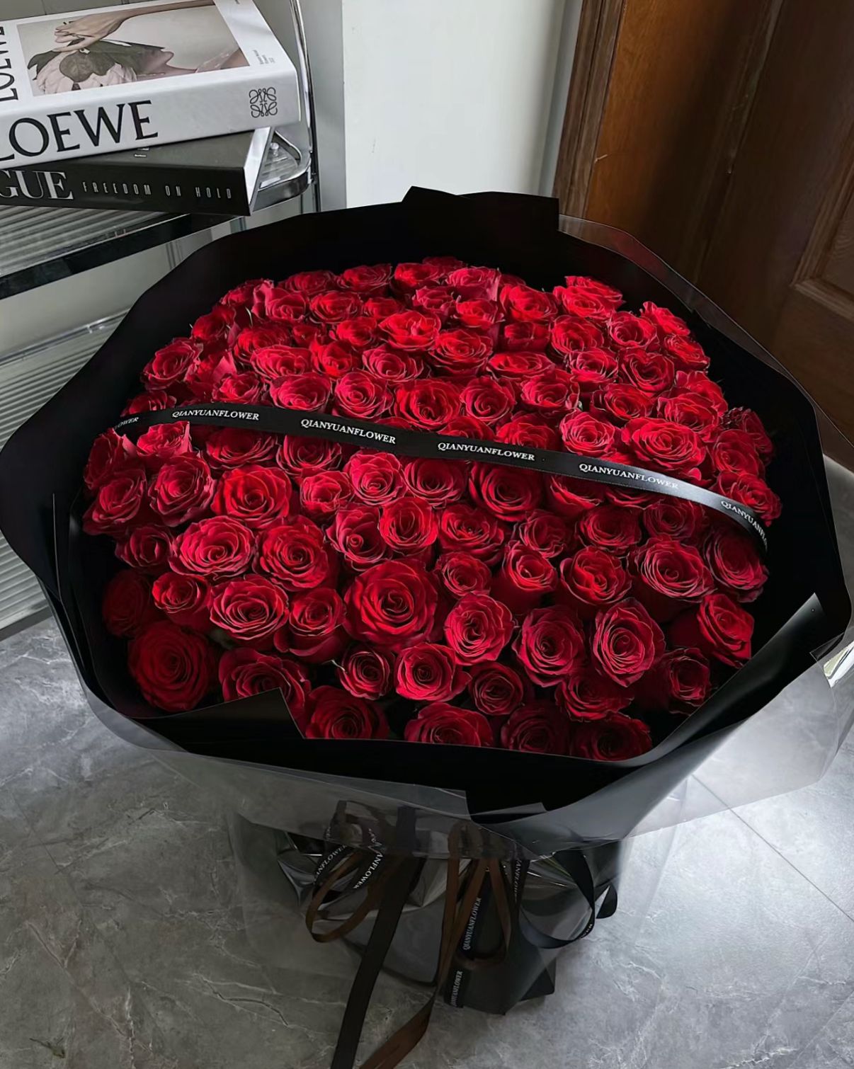 99 Classic Red Roses Bouquet