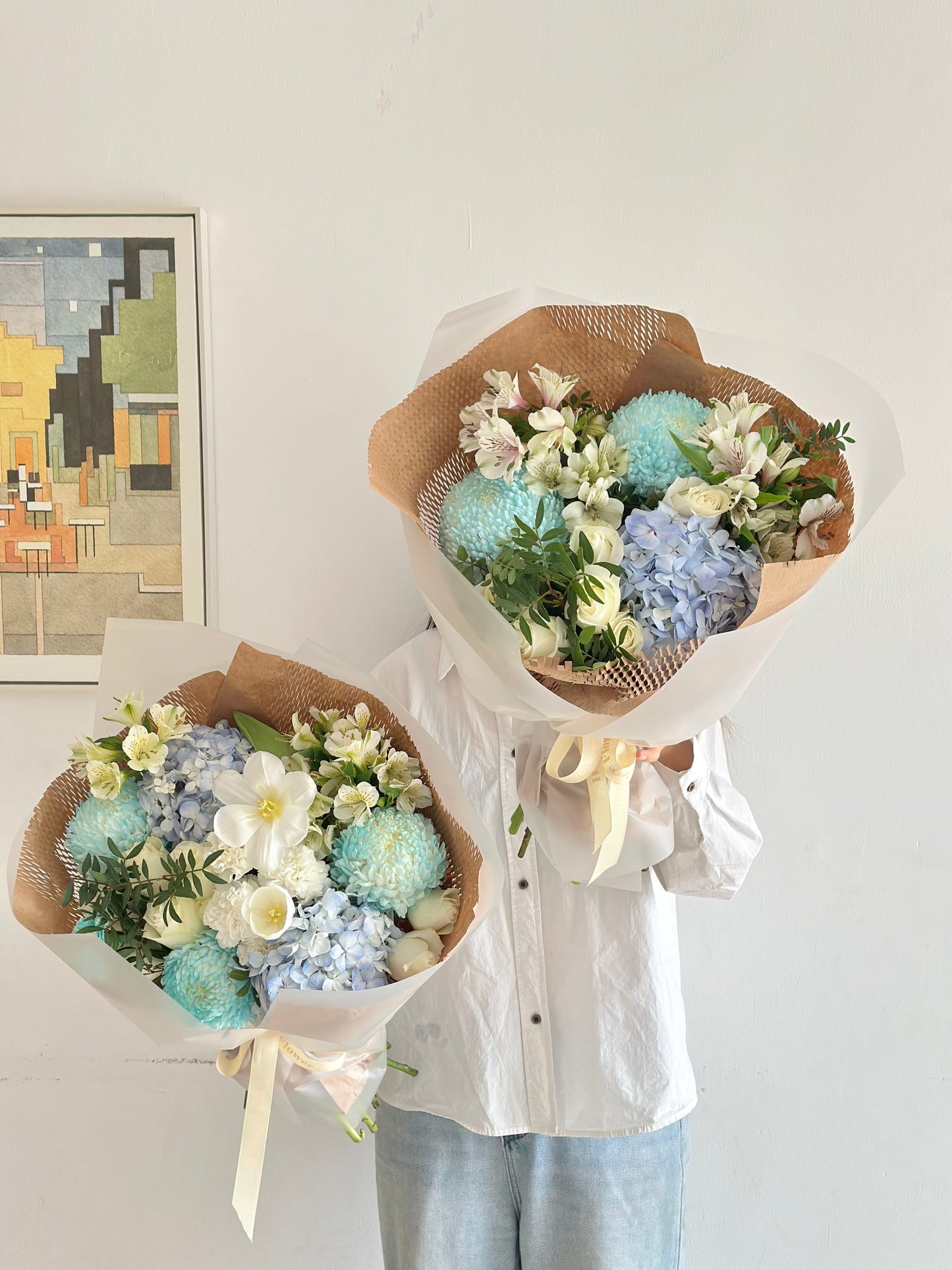 Blue Serenity Hand-Tied Bouquet