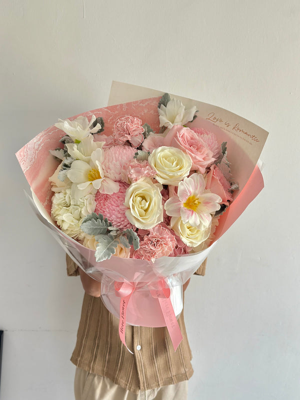 Cherry Blossom Letter Hand Bouquet