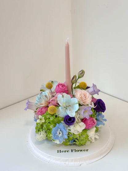 Pastel Floral Cake