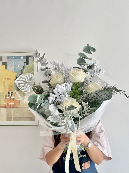 Snowy Elegance Winter Bouquet