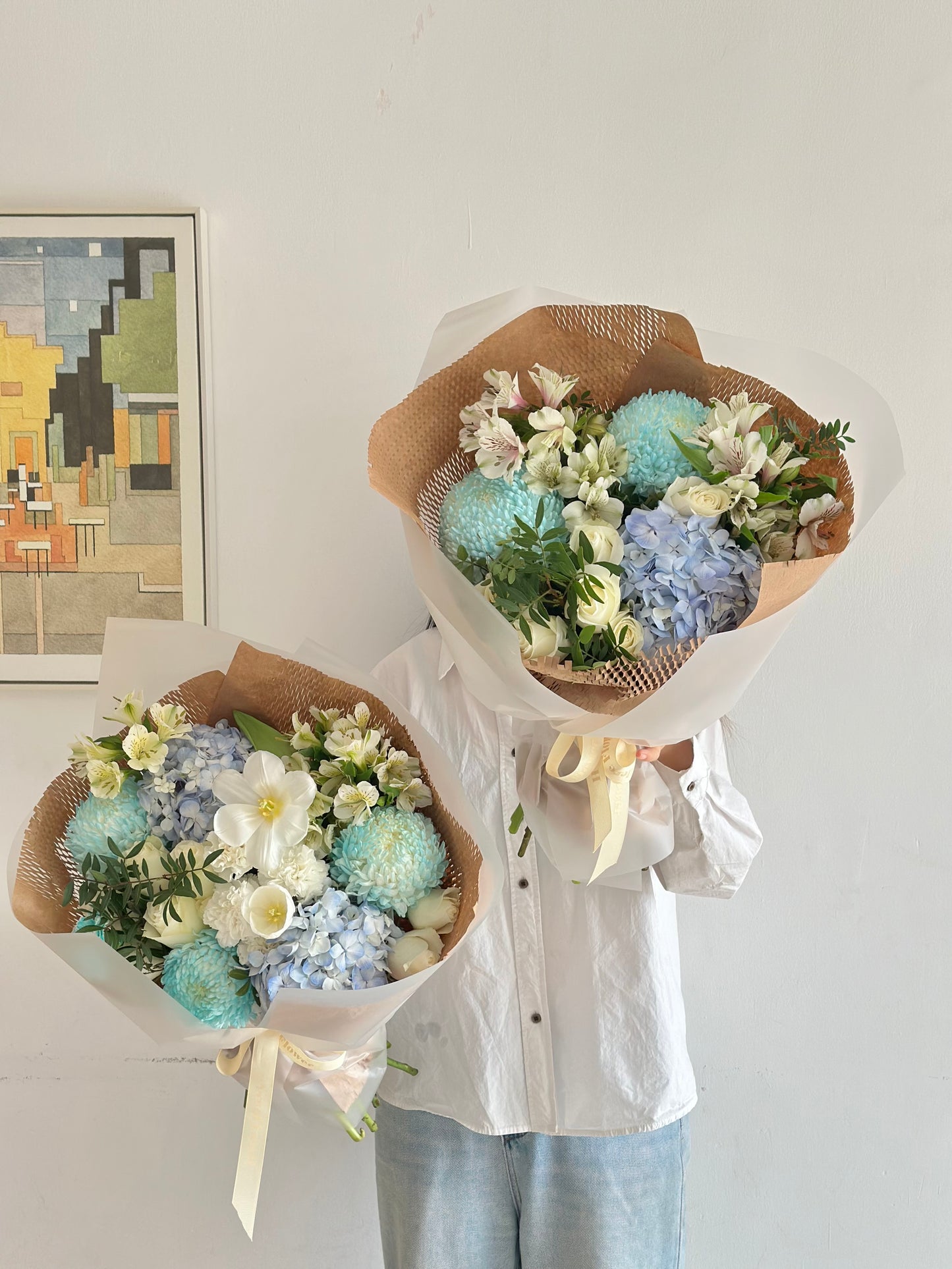 Blue Serenity Hand-Tied Bouquet