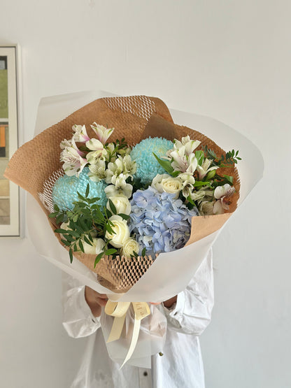 Blue Serenity Hand-Tied Bouquet