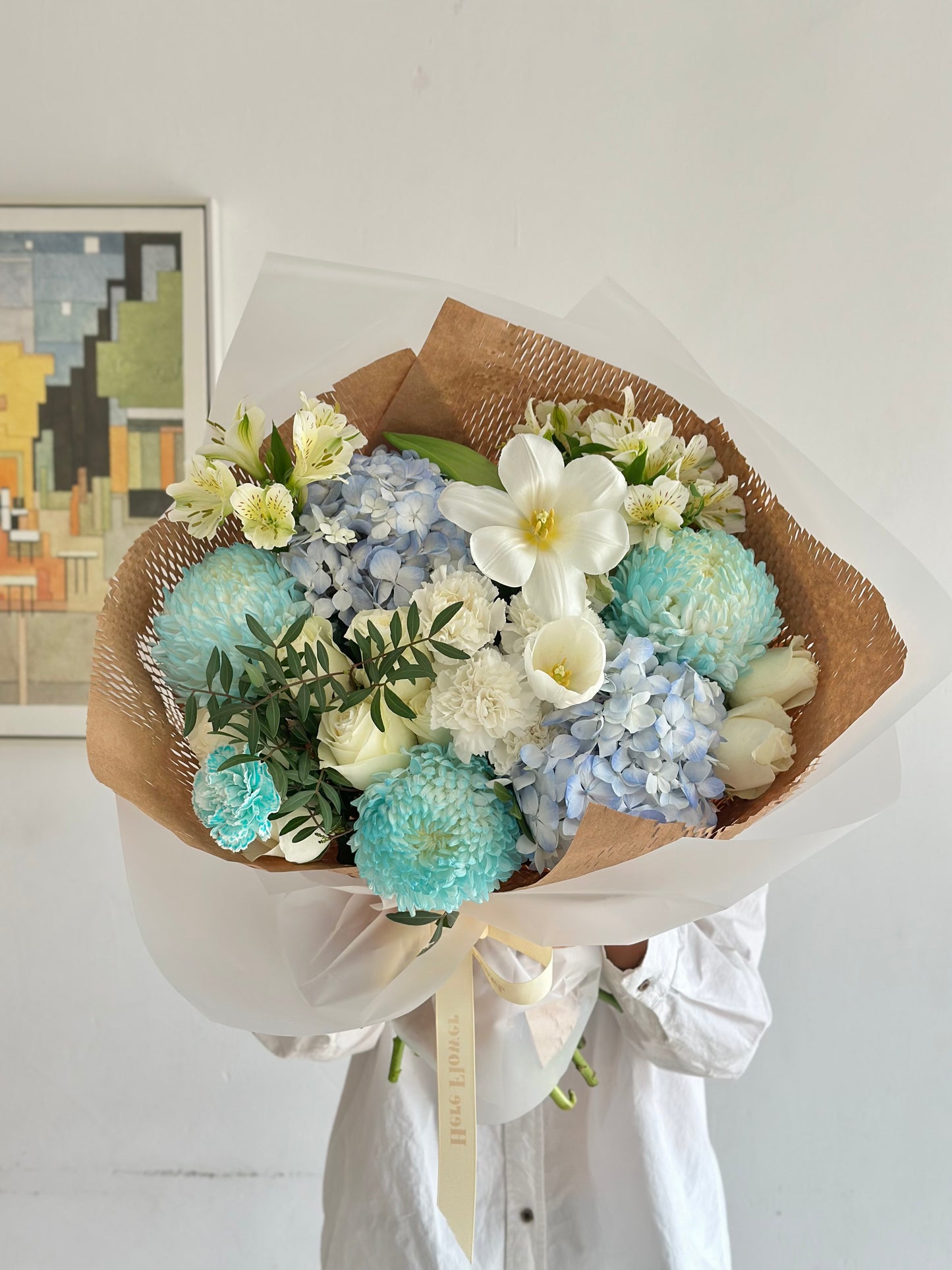 Blue Serenity Hand-Tied Bouquet